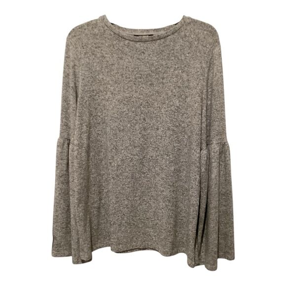 Zara Gray Bell Sleeve Sweater - Picture 2 of 3